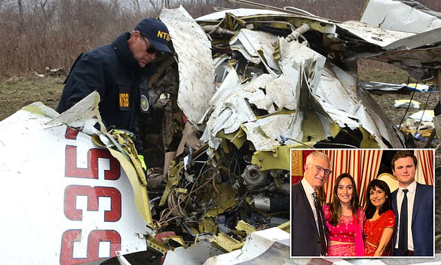Harrowing new crash pictures show total devastation after family's plane fell from sky