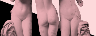 sculpture of three people