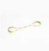 Gold bangle product image on a white background