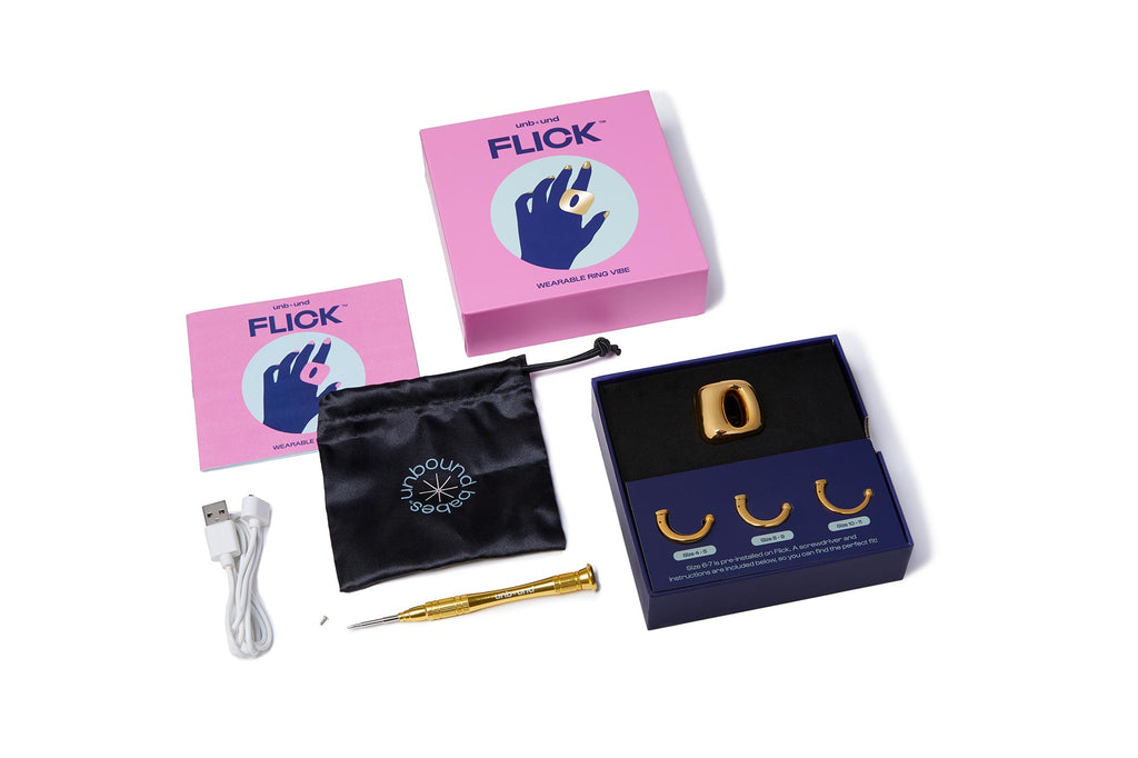 layout of all flick packaging and contents