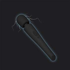 Black background with black version of the Ollie with lightning strikes coming out of the top of the product