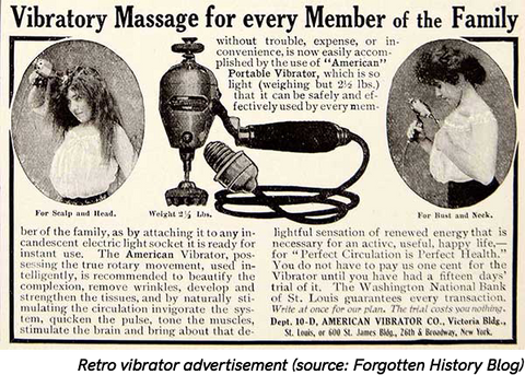 Vintage vibrator advertisement