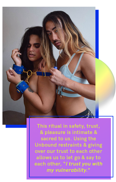 Photo of Alex and River using Orion restraints