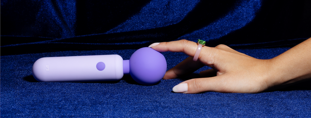 hand touching unbound dex vibrator