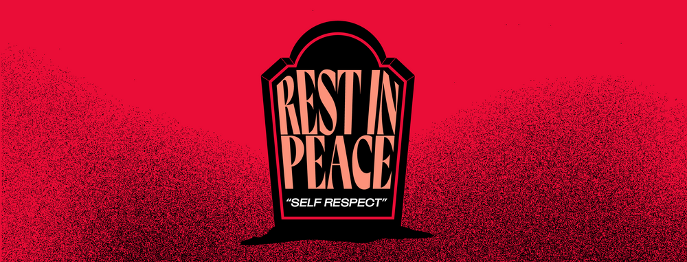 graphic of a tombstone that says